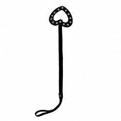 PALMETA CORAZÓN CUERO BDSM