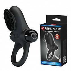 ANILLO VIBRADOR PENIS RING II PRETTY LOVE NEGRO